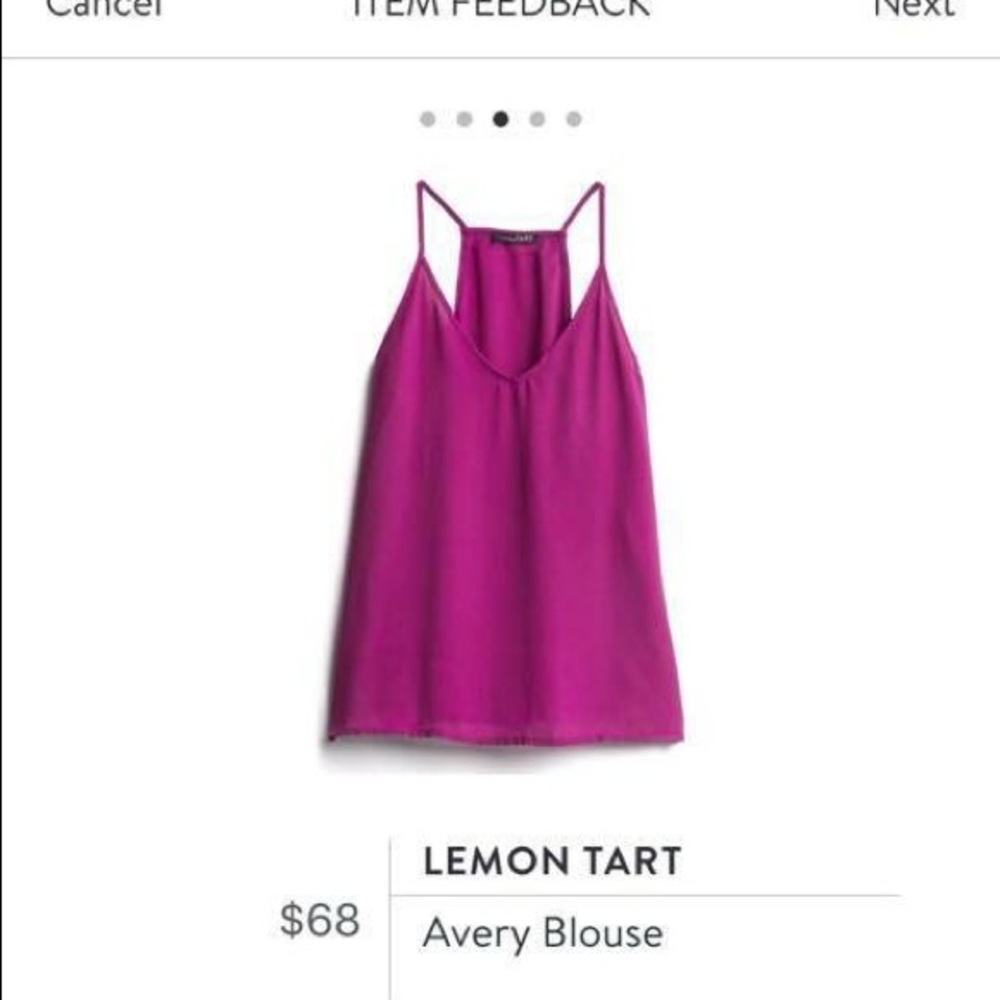 Lemon tart Avery blouse size XS